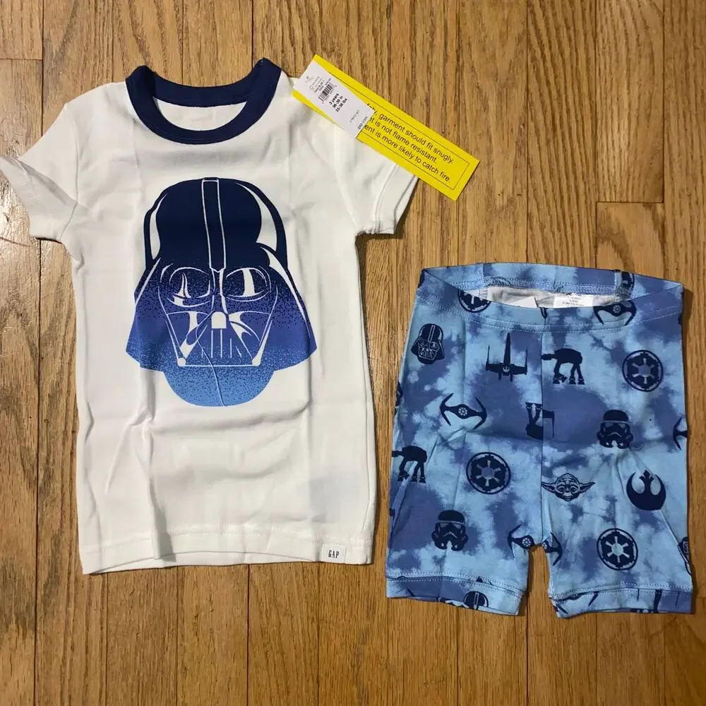NWT BabyGap Star Wars Darth Vader Organic Cotton PJ Set (3T)